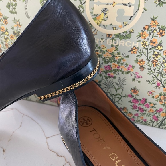 Tory Burch Black Leather Loafers - Picture 6 of 16